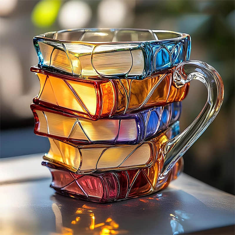 Mug 3D fait main « Bonheur de lecture » ​​- Original