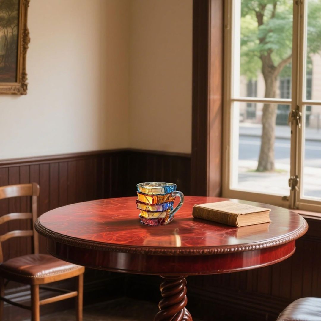 Mug 3D fait main « Bonheur de lecture » ​​- Original