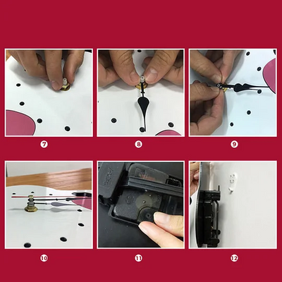 Horloge murale Chat nordique à queue qui remue