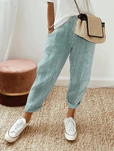 Astrid - Pantalon Rayé Astrid
