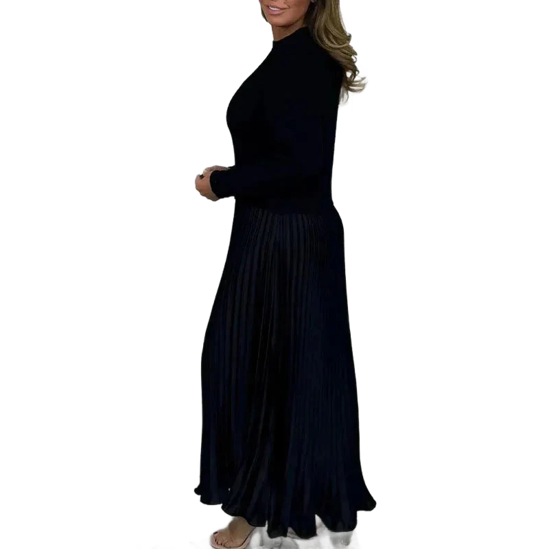 Claudia – Robe plissée avec pull