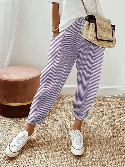 Astrid - Pantalon Rayé Astrid
